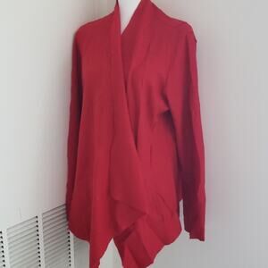 NWOT Eileen Fisher Asymmetrical Wool Sweater Blazer Waterfall Jacket LagenLook